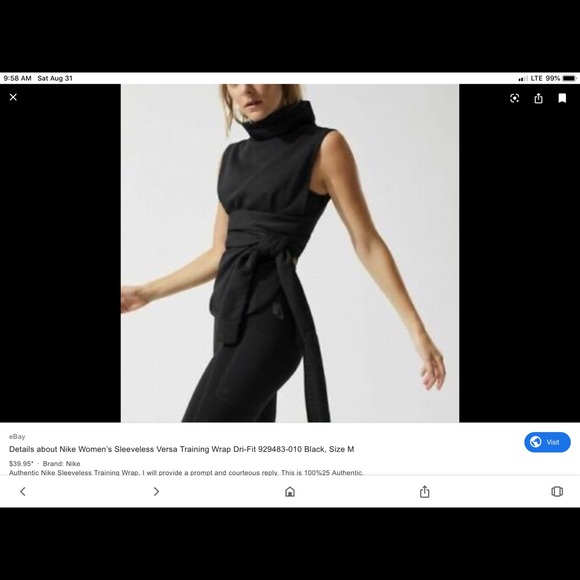 nike sleeveless training wrap